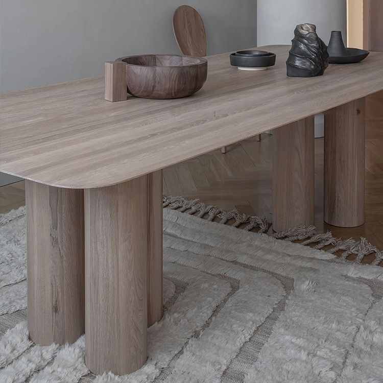 Rectangle Shape Casual Dining Table Solid Wood Fixed Table for Kitchen Clearhalo ' dining_table' 'Dining Tables & Seating' 'Dining Tables' 'furn' 'furn_dining_table' 'Furniture' 'furniture_dining_table' 'Kitchen & Dining Furniture' 'kitchen&dining_furn' 'kitchen' 'kitchen_dining_table' 1200x1200_b4d3a9f0-748a-4d5a-957b-bd53df22839b