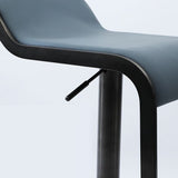 Industrial Backrest Bar Stool Adjustable Height Counter Stool for Bristol