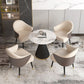 Modern Style Sintered Stone White Dining Room Set with Round Table Formal Dining Table Furniture Clearhalo 'Dining Room Sets' 'Dining Tables & Seating' 'dining_room_set' 'furn' 'furn_dining_room_set' 'Furniture' 'furniture_dining_room_set' 'Kitchen & Dining Furniture' 'kitchen&dining_furn' 'kitchen' 1200x1200_b4d4f34c-907f-4c53-aaff-0738a8068d49