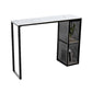 Faux Marble Bistro Bar Table Modern Rectangle Bar Table with Storage Clearhalo 'Bar Furniture' 'Bar Tables' 'bar_tables' 'furn' 'furn_bar_tables' 'Furniture' 'Kitchen & Dining Furniture' 1200x1200_b4d53ae7-10c3-459c-b147-77b4a4bb80a7