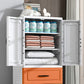 Contemporary Style Wardrobe Plastic Bedroom Wardrobe Closet With Drawer
