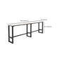 Glam Rectangle Bar Table Set 1/4/7 Pcs Iron Frame Bar Table and Upholstered Stools Clearhalo 'Bar Furniture' 'furn' 'furn_home_bar_bar_sets' 'Furniture' 'Home Bars & Bar Sets' 'home_bar_bar_sets' 'Kitchen & Dining Furniture' 1200x1200_b4d73d6b-73e3-42fa-b165-b2505b68ef9e