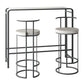 Industrial Bar Table Bar Height Rectangle Pub Table for Indoor and Breakroom