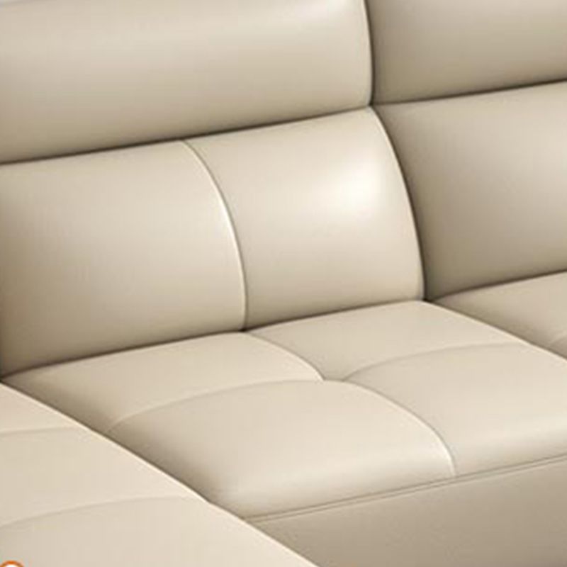 Genuine Leather Sectional Sofa Pillow Top Arm Sofa for Living Room Clearhalo 'furn' 'furn_sectionals' 'Furniture' 'Living Room Furniture' 'Sectionals' 1200x1200_b4d98427-e7c2-4e43-8d4b-035f792a3d9d