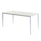 Modern White Sintered Stone Dining Table Rectangle Shape Standard Dining Table for Kitchen Clearhalo ' dining_table' 'Dining Tables & Seating' 'Dining Tables' 'Furniture' 'furniture_dining_table' 'Kitchen & Dining Furniture' 'kitchen&dining_furn' 'kitchen' 'kitchen_dining_table' 1200x1200_b4da0bf3-f521-4c14-9469-f87d47fb4dbf
