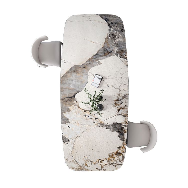 Modern Sintered Stone Table Set of 3/5 with Rectangle Table Dining Set with Black 3 Legs Clearhalo 'Dining Room Sets' 'Dining Tables & Seating' 'dining_room_set' 'furn' 'furn_dining_room_set' 'Furniture' 'furniture_dining_room_set' 'Kitchen & Dining Furniture' 'kitchen&dining_furn' 'kitchen' 1200x1200_b4da9bf0-d161-4cbc-a065-90dbab2a61a4