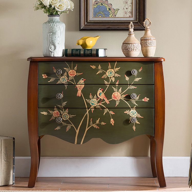 Cassettiera tradizionale in legno da 17,55 pollici W