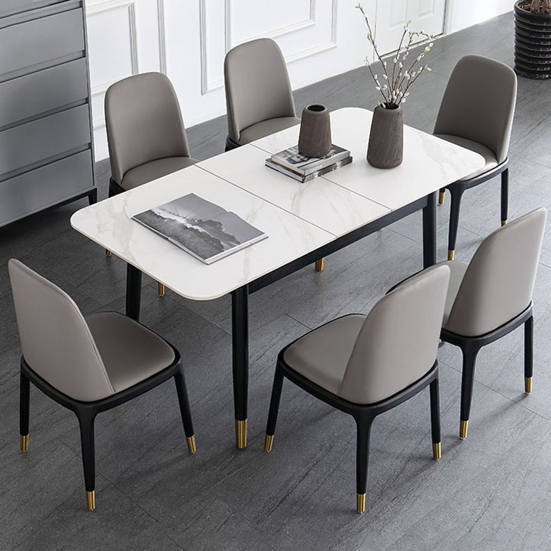 Modern 1/2/5/7 Pieces Dinette Set Rectangle Dining Table Set Clearhalo 'Dining Room Sets' 'Dining Tables & Seating' 'dining_room_set' 'furn' 'furn_dining_room_set' 'Furniture' 'furniture_dining_room_set' 'Kitchen & Dining Furniture' 'kitchen&dining_furn' 'kitchen' 1200x1200_b4dd8e03-0c60-49a1-a02d-54944a23f3d9