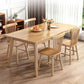 Minimalist Khaki Standard Dining Set Solid Wood Rectangle Shape Dining Set with 4 Legs Table Clearhalo 'Dining Room Sets' 'Dining Tables & Seating' 'dining_room_set' 'furn' 'furn_dining_room_set' 'Furniture' 'furniture_dining_room_set' 'Kitchen & Dining Furniture' 'kitchen&dining_furn' 'kitchen' 1200x1200_b4df7442-a0e4-42d5-9189-5388ae1ba18b