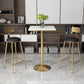 Glam Pedestal Pub Table Artificial Marble Bar Height Cocktail Table Clearhalo 'Bar Furniture' 'Bar Tables' 'bar_tables' 'furn' 'furn_bar_tables' 'Furniture' 'Kitchen & Dining Furniture' 1200x1200_b4e08e78-7b4e-45a8-ba22-515c9376c337