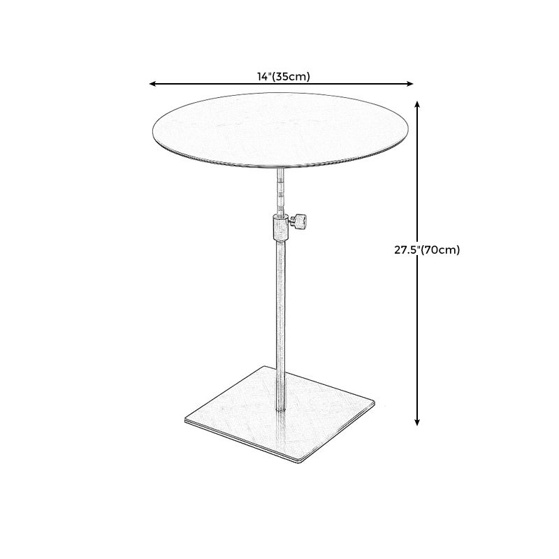 Table lateral de sofá de oro/cromo