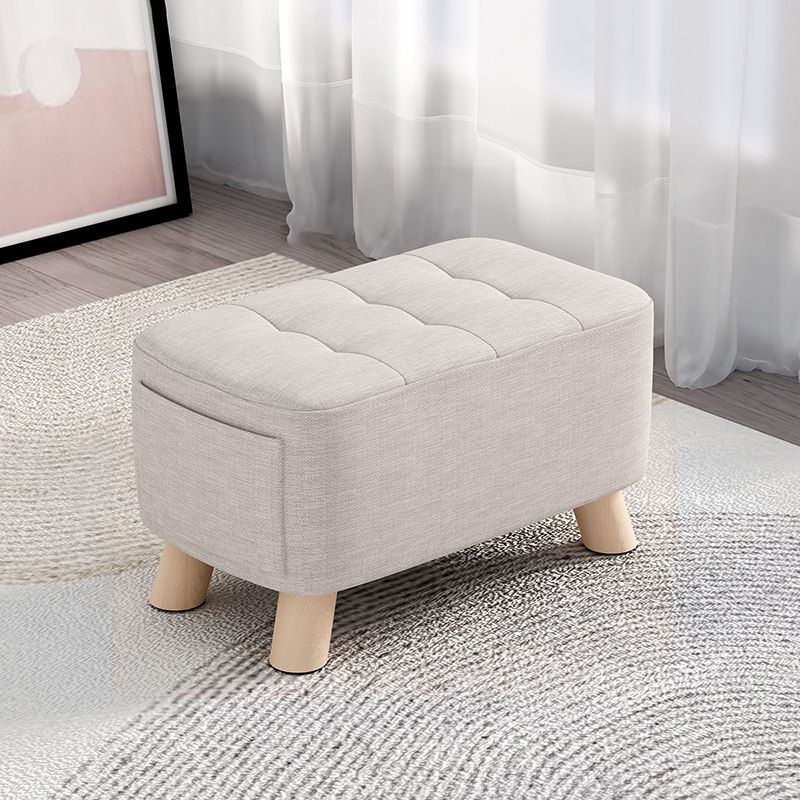 Modern Cotton Storage Pouf Plain Rectangle Tufted Chair Ottoman Clearhalo 'furn' 'furn_ottomans_poufs' 'Furniture' 'Living Room Furniture' 'Ottomans & Poufs' 'ottomans_poufs' 1200x1200_b4e3371e-9bfc-4afc-bebd-0d4f5e459cc5