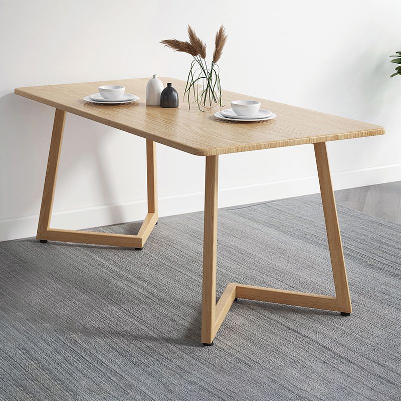 Modern Solid Wood Dining Room Set with Rectangle Table Dining Table Furniture for Home Clearhalo 'Dining Room Sets' 'Dining Tables & Seating' 'dining_room_set' 'furn' 'furn_dining_room_set' 'Furniture' 'furniture_dining_room_set' 'Kitchen & Dining Furniture' 'kitchen&dining_furn' 'kitchen' 1200x1200_b4e3e6b7-7031-45dd-8784-28db63811514