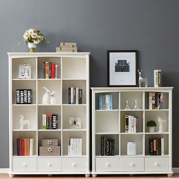 Scandinavian Wood Bookshelf Home Office Closed Back Bookcase Clearhalo 'Bookcases' 'furn' 'furn_bookcases' 'Furniture' 'Office Furniture' 1200x1200_b4e4c82a-1688-4cef-b967-62144a21c9a9