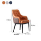 Contemporary Dining Chair Arm Dining Chair with Metal Legs for Kitchen Clearhalo 'Dining Chairs' 'Dining Tables & Seating' 'dining_chair' 'furn' 'furn_dining_chair' 'Furniture' 'Kitchen & Dining Furniture' 1200x1200_b4e4f3fc-4d65-4032-bdd2-19e81c329f9e