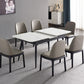 Stone Extendable Dining Site Table Industrial Style Rectangle Dining Table for Home Clearhalo ' dining_table' 'Dining Tables & Seating' 'Dining Tables' 'furn' 'furn_dining_table' 'Furniture' 'furniture_dining_table' 'Kitchen & Dining Furniture' 'kitchen&dining_furn' 'kitchen' 'kitchen_dining_table' 1200x1200_b4e4f870-4bb3-4542-b3d6-e0446aca914e