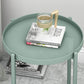 Mid-Century Metal Corner Table Tray Top Round Side End Table Clearhalo 'Coffee & Accent Tables' 'End & Side Tables' 'end_side_tables' 'furn' 'furn_end_side_tables' 'Furniture' 'Living Room Furniture' 1200x1200_b4e53eea-b57d-45b4-a14a-d638dc7fd9b3