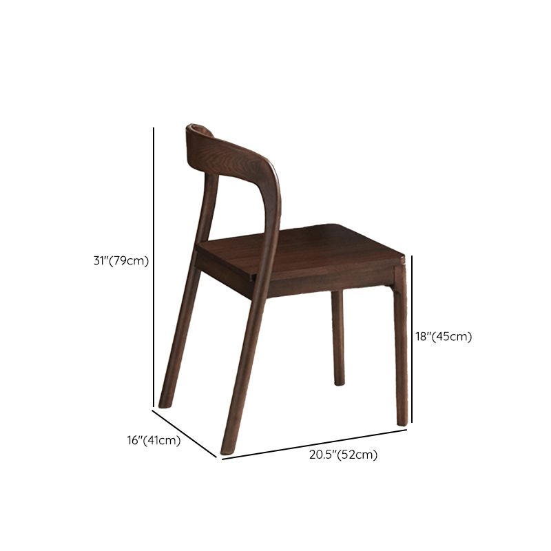 Ensemble de restauration moderne 1/3/4/5 PCS Table et chaises à manger en bois massif rectangle