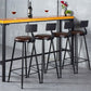 Industrial Armless Backrest Counter Stool Iron Milk Tea Shop Bar Stool with Cushion Clearhalo 'Bar Furniture' 'Bar Stools' 'bar_stools' 'furn' 'furn_bar_stools' 'Furniture' 'furniture_bar_stools' 'Kitchen & Dining Furniture' 1200x1200_b4e6ba7b-333d-44ef-9e17-50912ed2b1bd