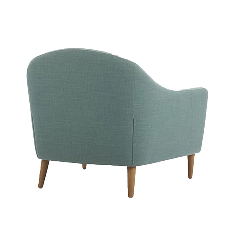 31.5"H Square Arm Linen Solid Color Scandinavian Curved Sofa Clearhalo 'furn' 'furn_sofas' 'Furniture' 'furniture_sofas' 'kitchen' 'kitchen_sofas' 'Living Room Furniture' 'Sofa' 'sofas' 1200x1200_b4e7713e-8714-4d11-90dc-d5e84606701b