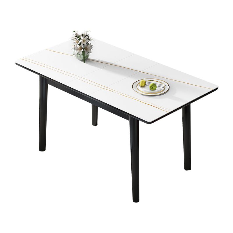 Contemporary Style Furniture Rectangle 4-foot Dining Site Table for Home Clearhalo ' dining_table' 'Dining Tables & Seating' 'Dining Tables' 'furn' 'furn_dining_table' 'Furniture' 'furniture_dining_table' 'Kitchen & Dining Furniture' 'kitchen&dining_furn' 'kitchen' 'kitchen_dining_table' 1200x1200_b4e8598f-b84e-4f3c-adc6-60ad8723ccdb