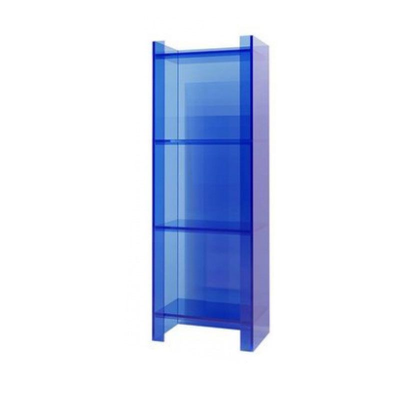 9.84"W Bookshelf Acrylic Closed Back Glam Style Bookcase for Office and Study Room Clearhalo 'Bookcases' 'furn' 'furn_bookcases' 'Furniture' 'furniture_bookcases' 'kitchen' 'kitchen_bookcases' 'Living Room Furniture' 'Office Furniture' 1200x1200_b4ea90d3-5856-46ee-a21a-97a9df821cae