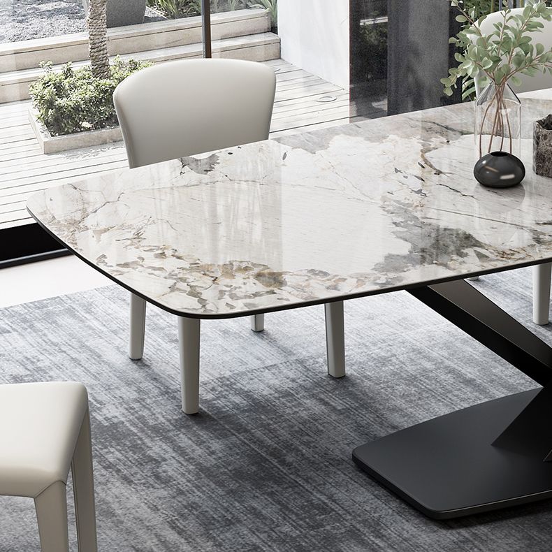 Contemporary 1/3/4/5 Pieces Dining Set Sintered Stone Dining Room Set Clearhalo 'Dining Room Sets' 'Dining Tables & Seating' 'dining_room_set' 'furn' 'furn_dining_room_set' 'Furniture' 'furniture_dining_room_set' 'Kitchen & Dining Furniture' 'kitchen&dining_furn' 'kitchen' 1200x1200_b4eb4c46-b137-4f45-b3e7-fd80af8b3789