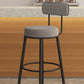 Scandinavian Velvet Footrest Bar Stool Matte Finish Low Back Home Stool Clearhalo 'Bar Furniture' 'Bar Stools' 'bar_stools' 'furn' 'furn_bar_stools' 'Furniture' 'furniture_bar_stools' 'Kitchen & Dining Furniture' 1200x1200_b4eb6018-5241-4811-bb8f-de2a0fa3cbe7