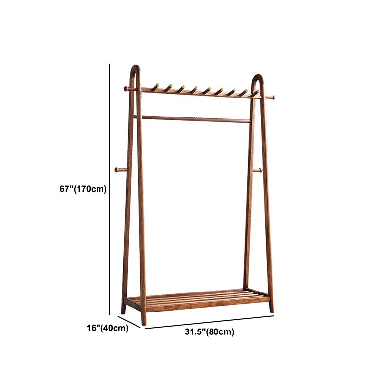 Brown in stile contemporaneo armadio cenere di cenere armadio aperto con asta di abbigliamento