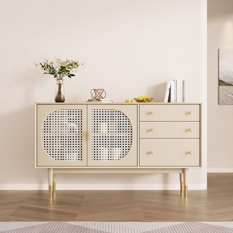 Wooden Rectangle Storage Sideboard Luxury Cabinet with Drawers and Doors Clearhalo 'buffet_sideboard' 'Buffets & Sideboards' 'furn' 'furn_buffet_sideboard' 'Furniture' 'Kitchen & Dining Furniture' 1200x1200_b4ebee71-38a9-4a2b-aa19-a084c91208ec