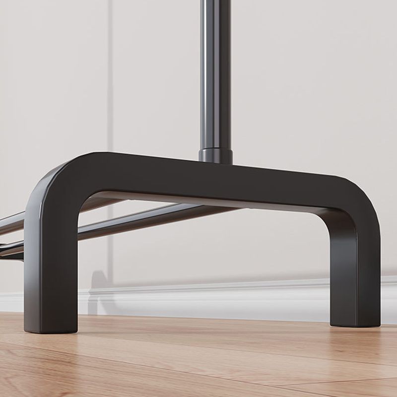 Contemporary Metal Coat Rack Storage Shelving Coat Rack with Coat Hooks Clearhalo 'Entry & Mudroom Furniture' 'furn' 'furn_hall_tree_coat_racks' 'Furniture' 'Hall Trees & Coat Racks' 'hall_tree_coat_racks' 1200x1200_b4ec4978-82a9-4885-8d6e-cc45105b3b5a