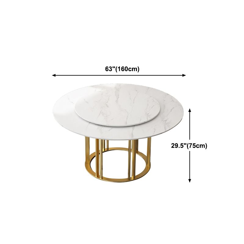 Round Sintered Stone Dining Table Traditional Luxury Dining Table with Gold Base Clearhalo ' dining_table' 'Dining Tables & Seating' 'Dining Tables' 'furn' 'furn_dining_table' 'Furniture' 'furniture_dining_table' 'Kitchen & Dining Furniture' 'kitchen&dining_furn' 'kitchen' 'kitchen_dining_table' 1200x1200_b4ecb30c-e726-4543-ab9c-2109ae0ad6d5