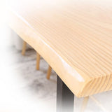 Mesa de barra de madera maciza rectángulo industrial Juego de mesa 1/5/9 Piezas de mostrador con heces