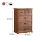 Solid Wood Accent Chest with Drawers 11.81" Wide Rectangle Chest