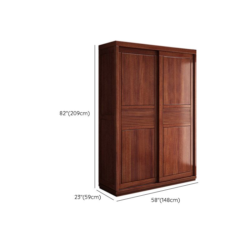 Armoire de style contemporain Armoire en bois massif placard de garde-robe avec portes et tiroir