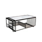 Table basse Frame Table de cocktail en marbre Glam avec étagère