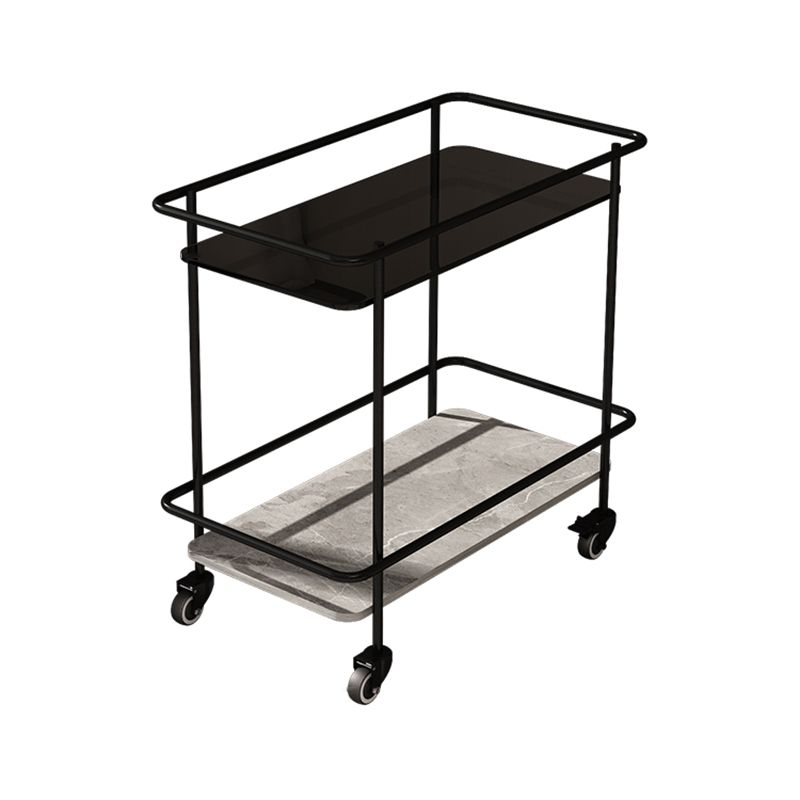 23.62" Tall 4 Legs Side Table Modernistic Metal Side End Snack Table Clearhalo 'Coffee & Accent Tables' 'End & Side Tables' 'end_side_tables' 'furn' 'furn_end_side_tables' 'Furniture' 'Living Room Furniture' 1200x1200_b4f279a1-dea8-464f-96b7-85c4941256a9