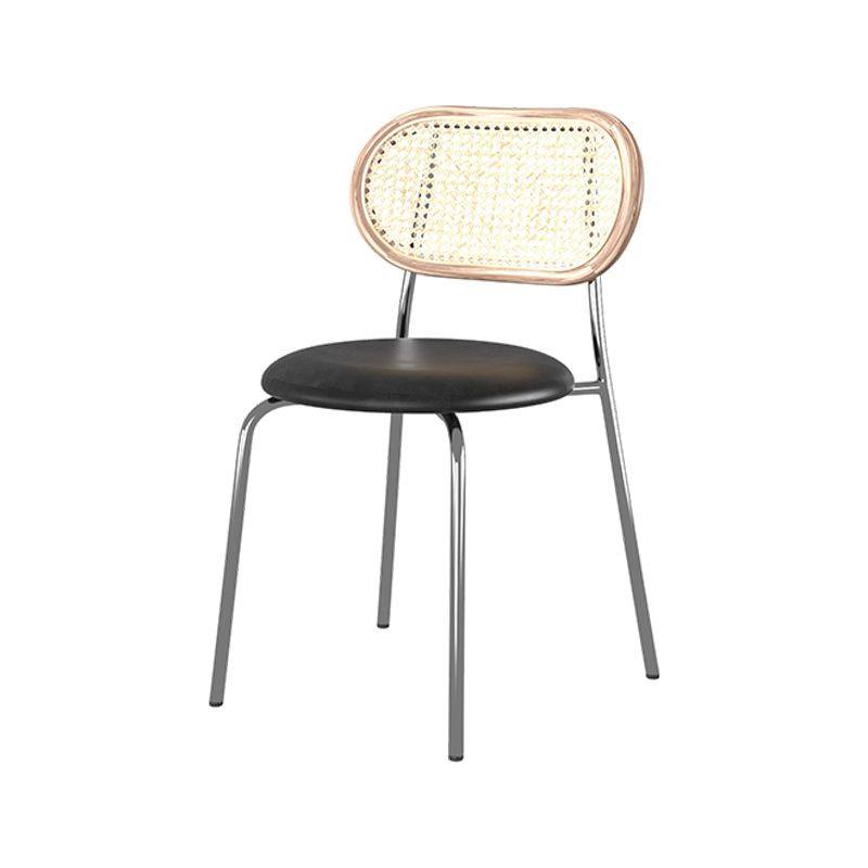 Industrial Style Open Back Side Chair Faux Leather Dining Chairs Clearhalo ' kitchen&dining_furn' 'Dining Chairs' 'Dining Tables & Seating' 'dining_chair' 'furn' 'furn_dining_chair' 'Furniture' 'furniture_dining_chair' 'Kitchen & Dining Furniture' 'kitchen' 1200x1200_b4f2e31e-06fe-4121-8e30-8929f764cf91