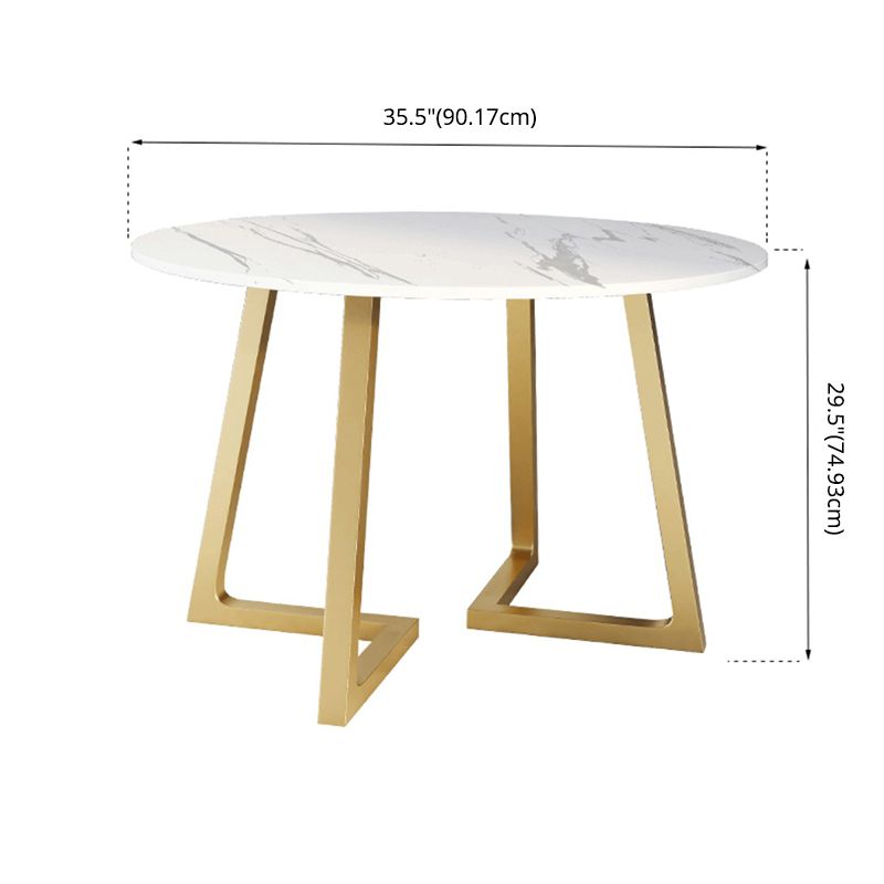 Nordic Sintered Stone Dining Room Set Standard Height with Double Pedestal Base Dining Set Clearhalo 'Dining Room Sets' 'Dining Tables & Seating' 'dining_room_set' 'furn' 'furn_dining_room_set' 'Furniture' 'furniture_dining_room_set' 'Kitchen & Dining Furniture' 'kitchen&dining_furn' 'kitchen' 1200x1200_b4f50769-c6dd-4a0a-9a83-0760a46d9676