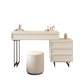Contemporary Vanity Dressing Table in Beige with 2/5 Drawers