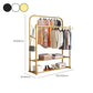Estante de pelaje de estilo industrial Pure Color Free Standing Metallic Coat Rack