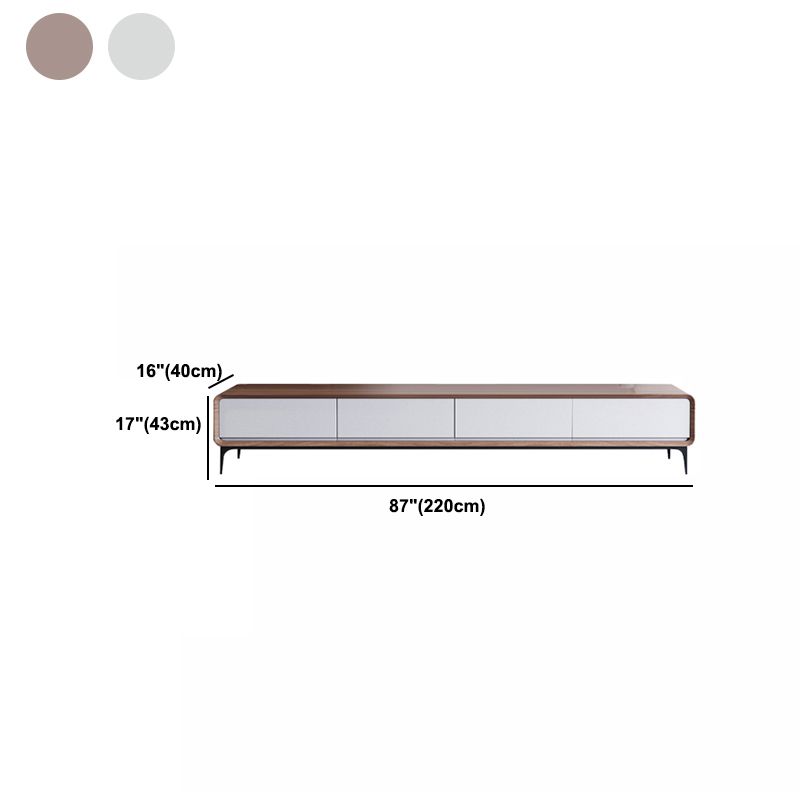 Zeitgenössischer TV -Ständer geschlossene Speicher -TV -Konsole mit Schubladen