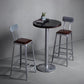 Set tavolo da bar in legno massello stile industriale da 1/2/3 pezzi
