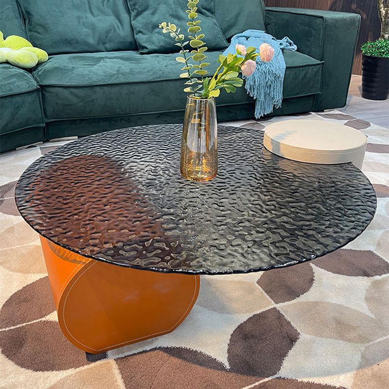 Tavolino in vetro trasparente in vetro doppio piedistallo 1 tavolo da cocktail singolo