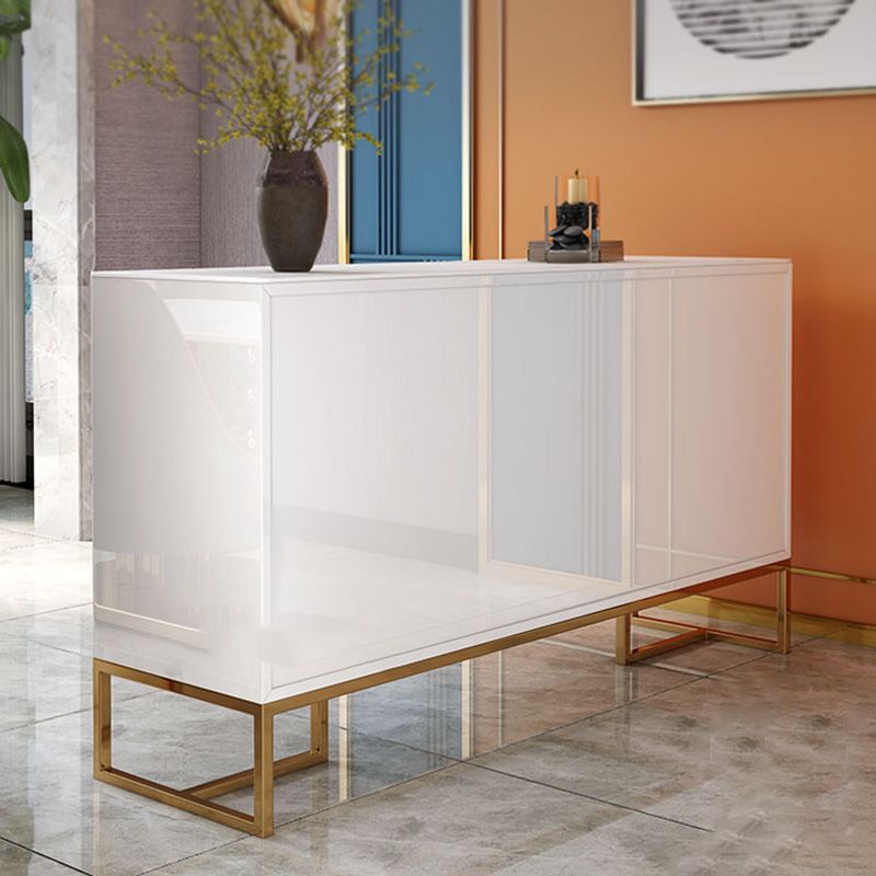 Gabinetes glamorosos espejados buffet triple y aparador buffet de 2 puertas