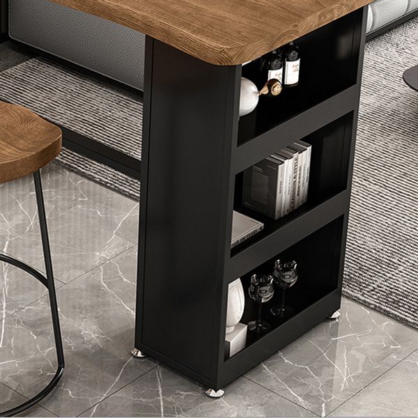 Tavolo da pranzo per btrollo da pranzo a base di bistrot in legno massiccio interno con conservazione