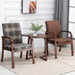 Scandinavian Home Arm Chair Solid Back Wood Upholstered Single Dining Room Chair Clearhalo ' kitchen&dining_furn' 'Dining Chairs' 'Dining Tables & Seating' 'dining_chair' 'furn' 'furn_dining_chair' 'Furniture' 'furniture_dining_chair' 'Kitchen & Dining Furniture' 'kitchen' 1200x1200_b4ff24e9-84b5-4453-96f6-d62f981360ab