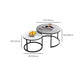 Ensemble de table basse carrée Frame Ensemble de table basse gigogne Glam avec tiroir