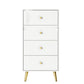 Vertical Glam Storage Chest Wooden Soft-Close Drawers Dresser with Metal Feet Clearhalo 'Bedroom Furniture' 'Dressers & Chests' 'dressers_chests' 'furn' 'furn_dressers_chests' 'Furniture' 1200x1200_b505c033-b3bf-473e-aca5-c02f4a71a635