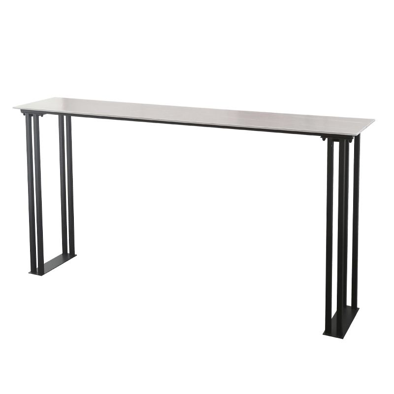Industrial Style Rectangle Bar Table Stone Sled Base Bar Dining Table Clearhalo 'Bar Furniture' 'Bar Tables' 'bar_tables' 'furn' 'furn_bar_tables' 'Furniture' 'Kitchen & Dining Furniture' 1200x1200_b5065af8-87e2-45fd-98bf-5cf6a4f1c43a